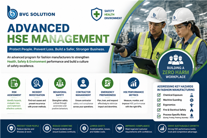 Advanced HSE Management Training for Fashion Manufacturing