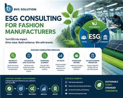ESG Consulting for Fashion Manufacturers